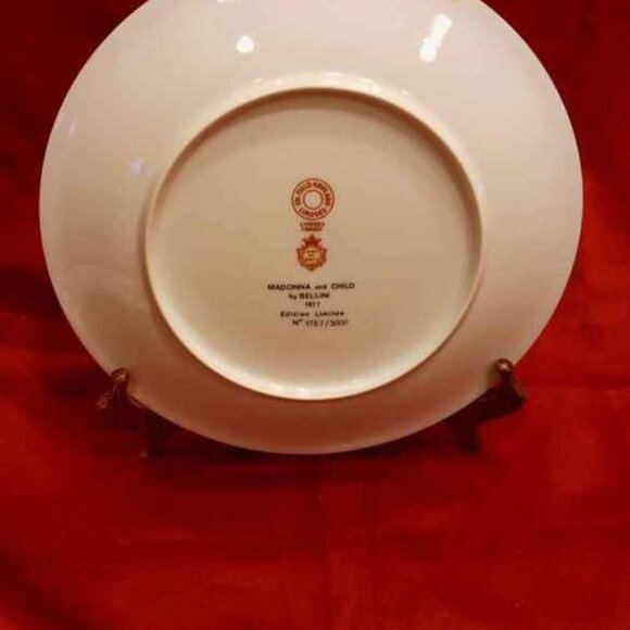 VTG HAVILAND LIMOGES DECORATIVE PLATE 1977 "MADONNA&CHILD" BY BELLINI LIMITED - Picture 4 of 4